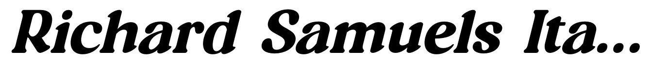 Richard Samuels Italic